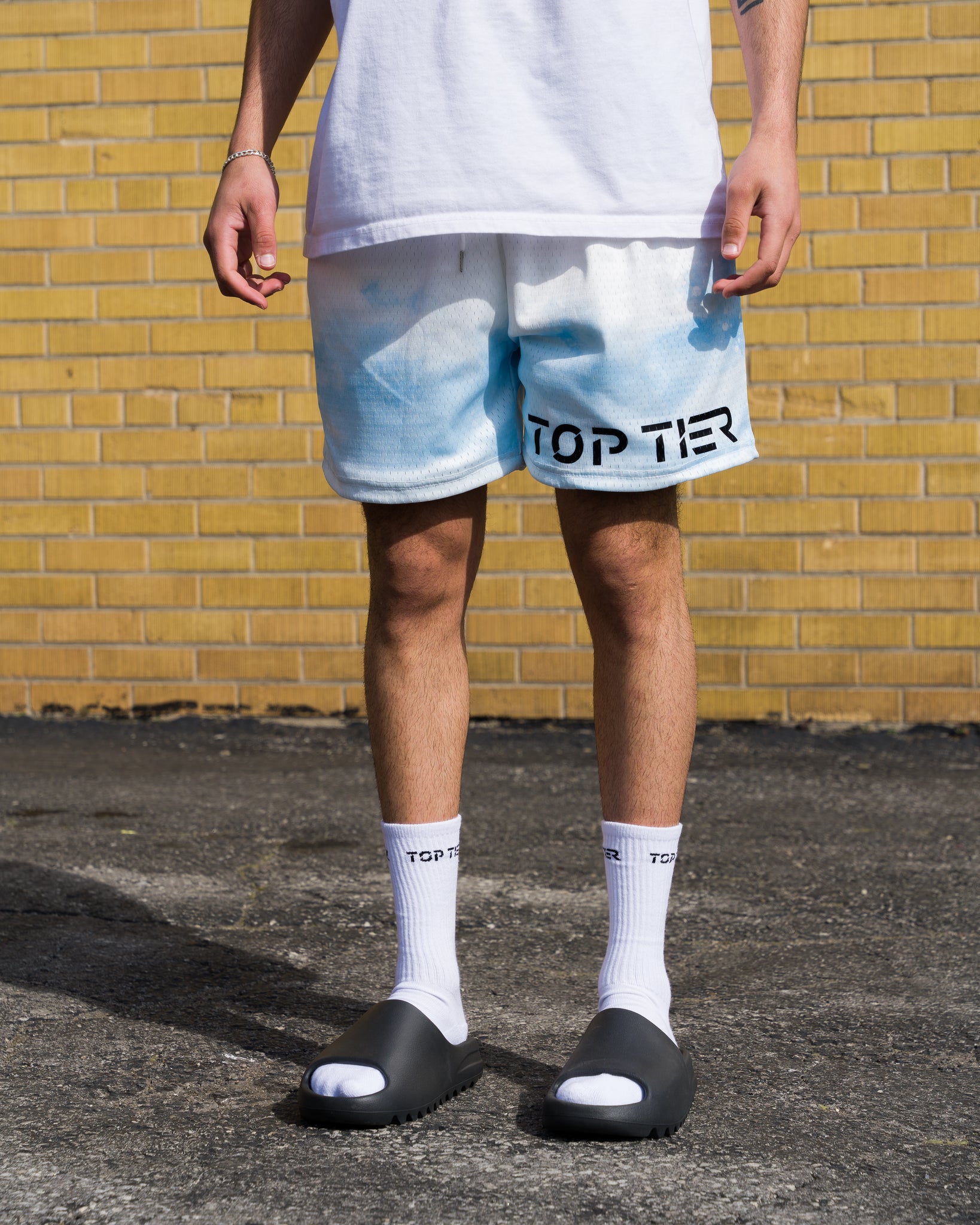 Top Tier Cloud Mesh Shorts