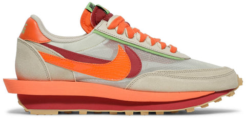 Nike LD Waffle x Sacai x CLOT " Kiss of Death Net Orange Blaze"